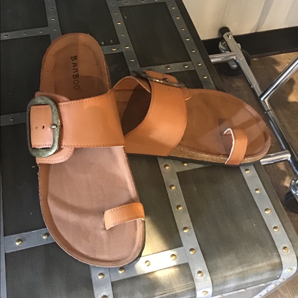 New with box Bamboo sandals
